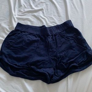 Navy blue shorts with pockets